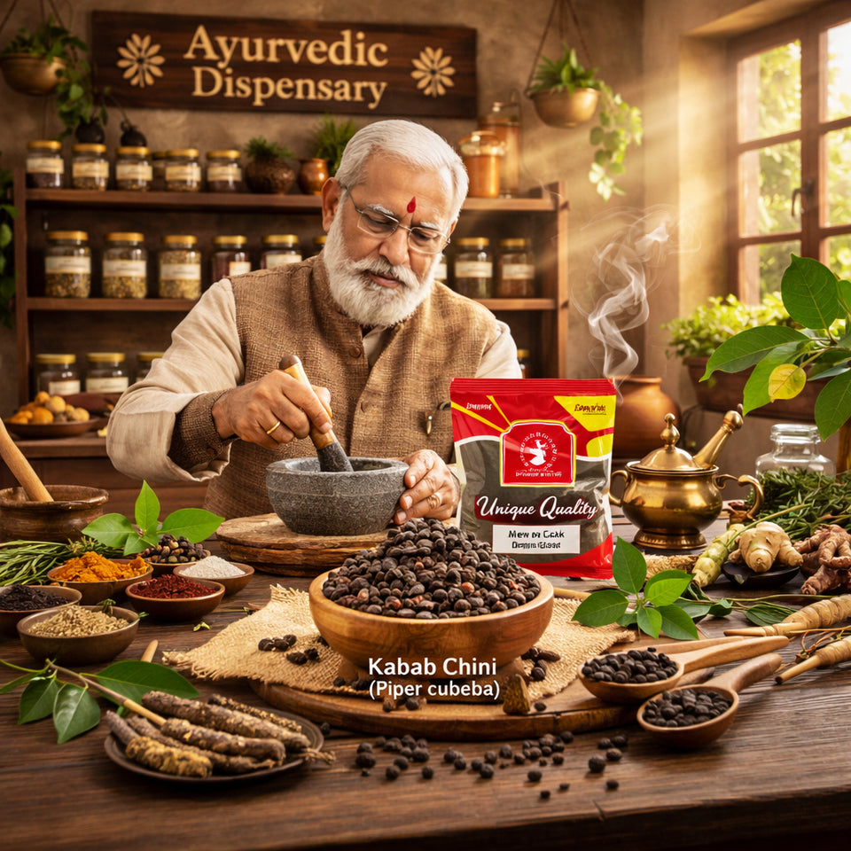 Kunjika Jadibooti Shital Chini - Kabab Chini - Piper Cubeba Linn - Cubeb Berries (50 g)