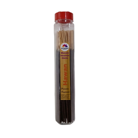 Pujahaat Premium Scented Incense Stick Masala Agarbatti | No Charcoal Incense Sticks, 100% Herbal Fragrance Agarbatti, 0% Sulphates - Hawan Samagri Fragrance