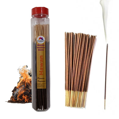 Pujahaat Premium Scented Incense Stick Masala Agarbatti | No Charcoal Incense Sticks, 100% Herbal Fragrance Agarbatti, 0% Sulphates - Hawan Samagri Fragrance