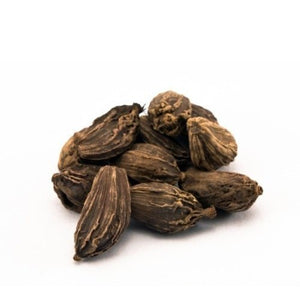 Kunjika Jadibooti Black Cardamom / Badi Elaichi Sabut / Moti Kali Elaichi Whole for Cooking, Seasoning & Finishing | Indian Spices & Masala - 100 gm