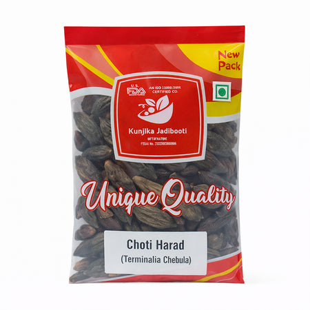 Kunjika Jadibooti Haritaki | Kadukkai | Karakkaya | Choti Harad | Harde | Kali Harad | Black myrobalan 100 gm