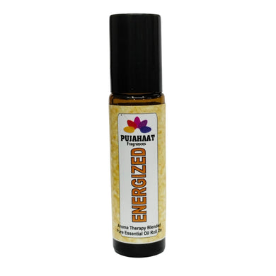 Pujahaat Energized Aromatherapy Roll-on | Blend of pure & natural Essential Oils | Uplifting and Energy | Crafted by Certified Aromatherapists 10ml/0.33 fl oz - Be Calm Roll-on