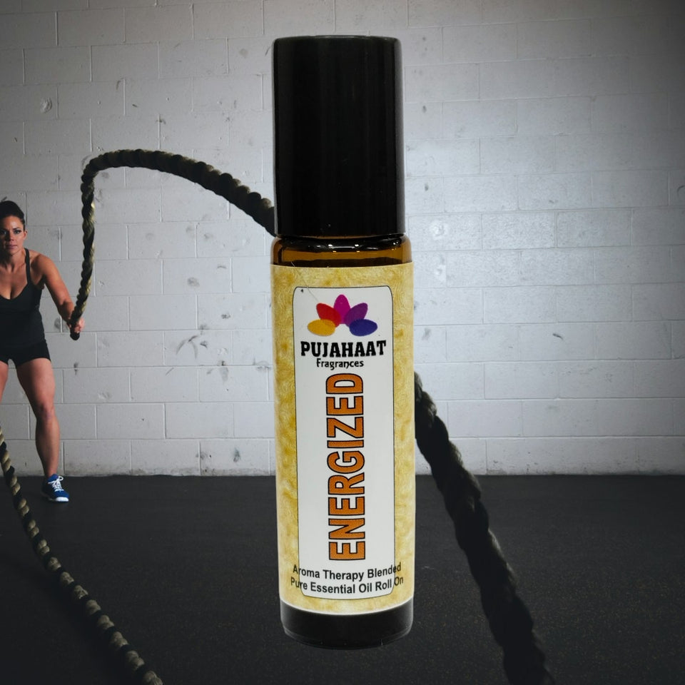 Pujahaat Energized Aromatherapy Roll-on | Blend of pure & natural Essential Oils | Uplifting and Energy | Crafted by Certified Aromatherapists 10ml/0.33 fl oz - Be Calm Roll-on