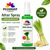 Lemongrass Attar Spray by Pujahaat | 100ml Non Alcoholic Spray | Religious Mist | Air Freshener, Room Mist, Fabric & Linen Spray | Perfect for Prayers Rooms, Living Room, sofas, curtains, car