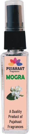 Pujahaat Mogra, Rose, Kesar Chandan, Evil Eye Set of 4 Perfume Attar Spray 8ml | itra/ittar Perfume | For Pooja/Personal Use