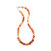 Carnelian Crystal Round Beads Necklace 15 Inches 8mm Beads Semi precious Mala