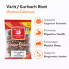 Kunjika Jadibooti Vacha Root - Vasambu - Gurbach - Sweet Flag - Acrous Calamus - Gudbach - 100 gm