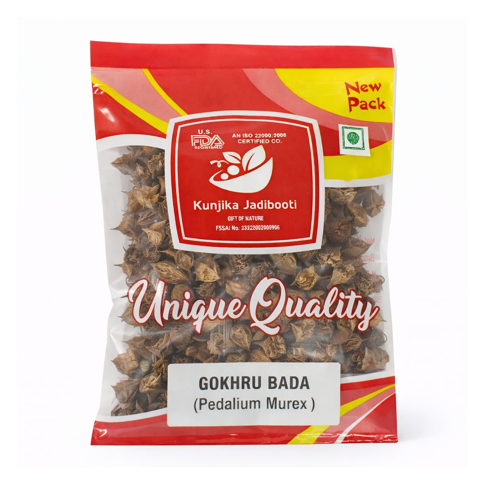 Kunjika Jadibooti Bada Gokhru - Pedalium Murex - Large Caltrops, Natural- 100 gm
