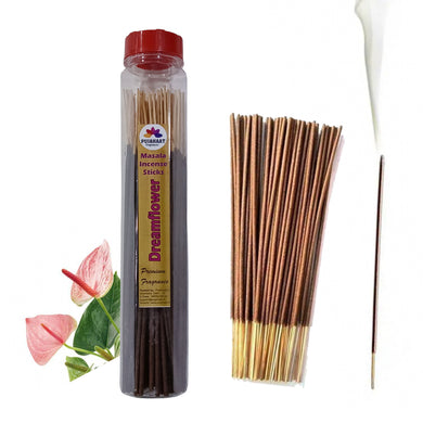 Pujahaat Premium Scented Incense Stick Masala Agarbatti | No Charcoal Incense Sticks, 100% Herbal Fragrance Agarbatti, 0% Sulphates - Dreamflower Fragrance