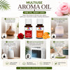 Pujahaat Rose and Orange Aroma Oil for Aromatherapy oils, Oil for diffusers, Humidifier oils, Oil Burners, Spa and Air Purifier 10ml Each - Set of 2 (2 x 10 ml) AO12