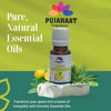 Pujahaat Lemon Essential Oil (Citrus limonum) Pure | Non-Sticky | Non-greasy | Lightweight | Men & Women | All Skin Types - Vegan & Cruelty free - 15 ml