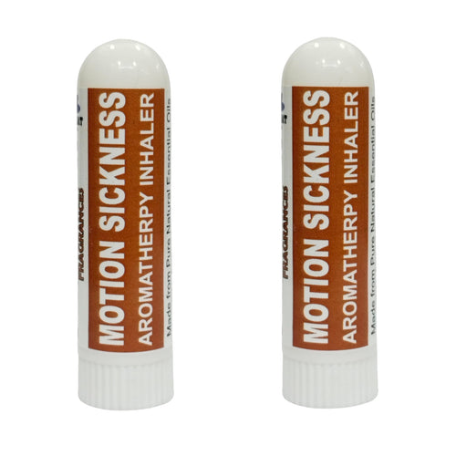 Pujahaat Natural Essential oil based Aromatherapy Nasal Inhaler Stick MOTION SICKNESS, Made with 100% natural, therapeutic grade essential oils - Set of 2