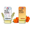 Pujahaat Marigold | Rajnigandha Combo Premium Fragrance | Solid Attar for Men & Women | Alcohol Free | Strong lasting fragrance - Marigold | Rajnigandha
