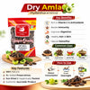 Kunjika Jadibooti Raw Dry Amla Pieces Saboot No salt Fruit, Sukha Awla, Aavla Sabut, Dry Gooseberry, Usirikaya dried - Hair growth, Eating - 100 gm