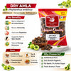 Kunjika Jadibooti Raw Dry Amla Pieces Saboot No salt Fruit, Sukha Awla, Aavla Sabut, Dry Gooseberry, Usirikaya dried - Hair growth, Eating - 100 gm