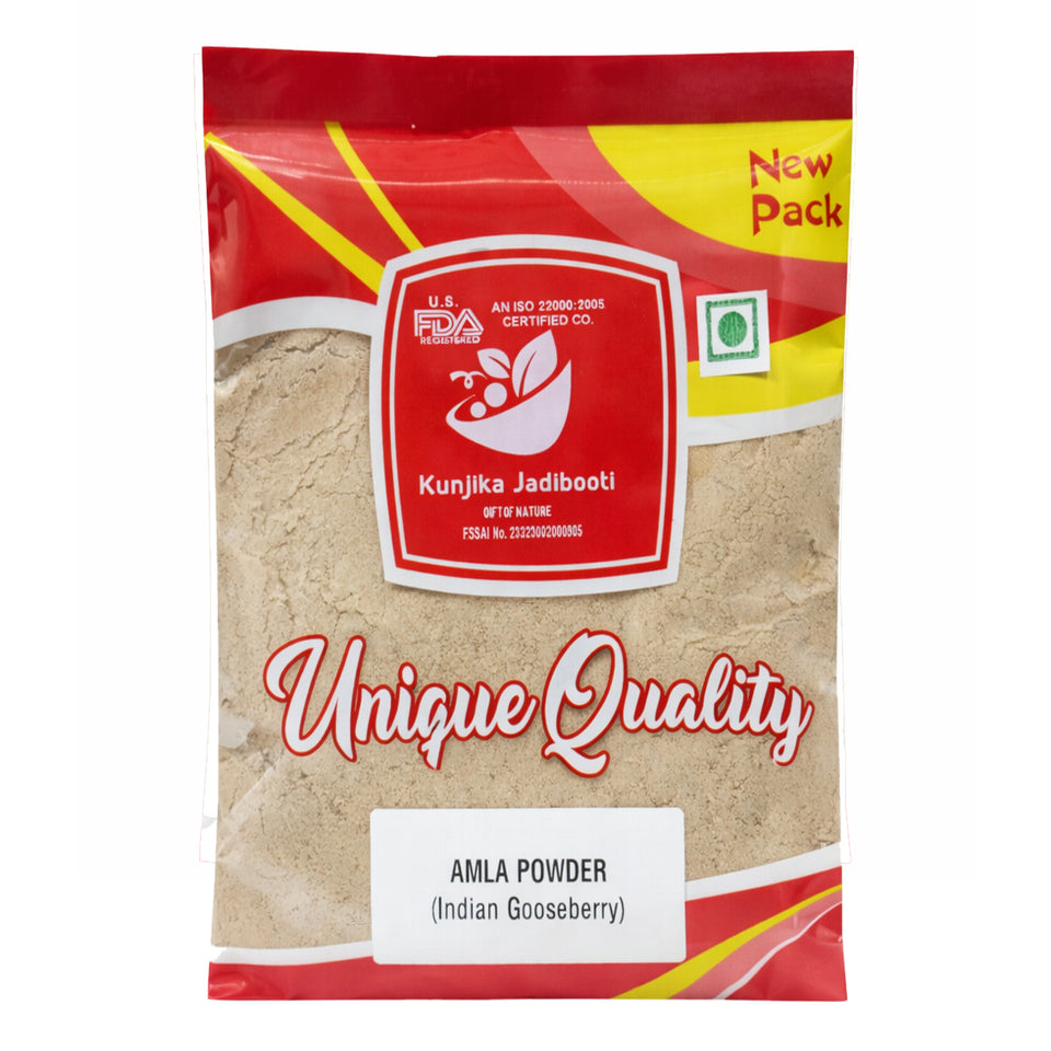 Kunjika Jadibooti Amla Powder | Gooseberry Powder | Amla Churna Powder | Herbal Immunity Booster - 100 gm