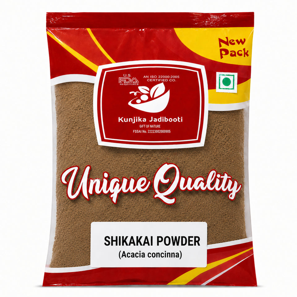 Kunjika Jadibooti Natural Organic Shikakai Powder, Acacia Concinna Excellent Hair Conditioner Powder For Hair - 100 gm