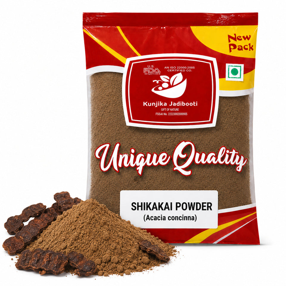 Kunjika Jadibooti Natural Organic Shikakai Powder, Acacia Concinna Excellent Hair Conditioner Powder For Hair - 100 gm
