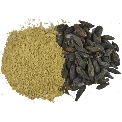 Kunjika Jadibooti Harad Choti Powder - Kali Harad - Black Himej - Terminalia Chebula - Myrobalan - 100 gm