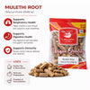 Kunjika Jadibooti Mulethi | Licorice Root Sticks | Yashtimadhu Mulethi Glycyrrhiza Glabra - 100 gm