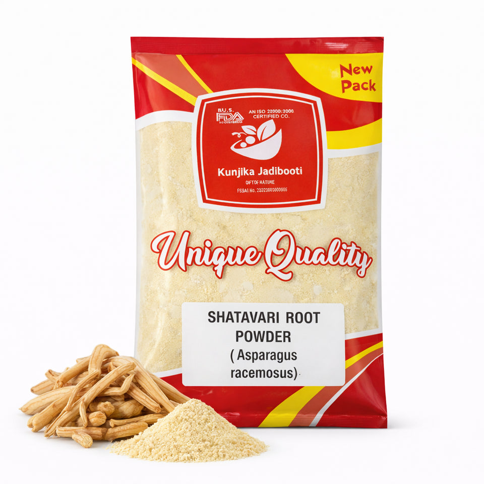 Kunjika Jadibooti Shatavari Powder- Asparagus Racemosus - Satawar - Satawari Powder - 100 gm