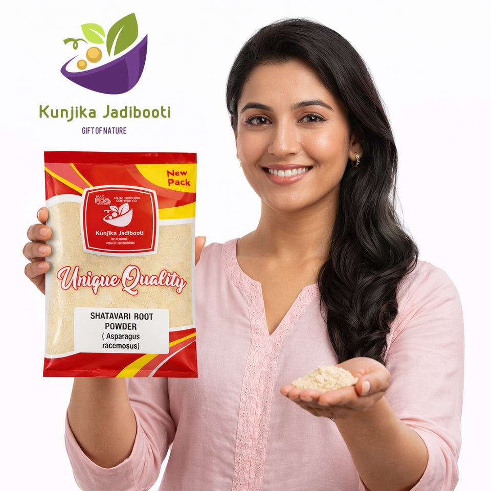 Kunjika Jadibooti Shatavari Powder- Asparagus Racemosus - Satawar - Satawari Powder - 100 gm
