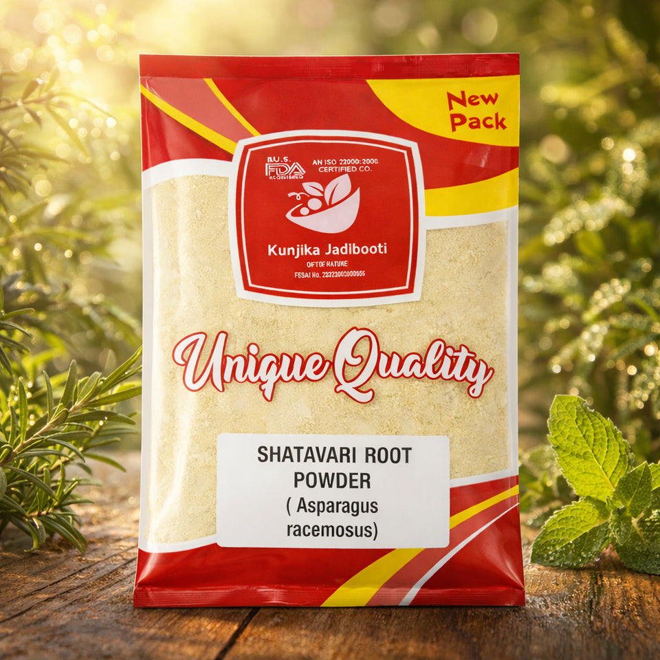 Kunjika Jadibooti Shatavari Powder- Asparagus Racemosus - Satawar - Satawari Powder - 100 gm