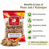 Kunjika Jadibooti Paan Jadd - Kulinjan - Alpinia Galanga Wild - Siamese Ginger - Thai Ginger -100 grams
