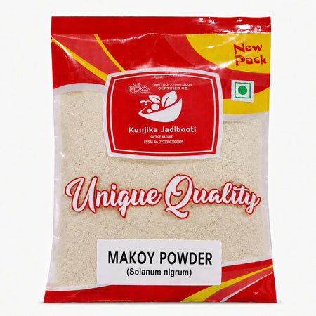 Kunjika Jadibooti MAKOY Powder, Makoy - Makoh - Solanum Nigrum - Black Night Shade Powder - 100 gm