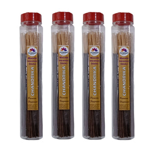 Pujahaat Premium Scented Incense Stick Masala Agarbatti | No Charcoal Incense Sticks, 100% Herbal Fragrance Agarbatti, 0% Sulphates - Chandrika Fragrance