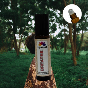 Pujahaat Breathe Free Aromatherapy Roll-on | Blend of pure & natural Essential Oils | Relief for Breathing Difficulties| Crafted by Certified Aromatherapists 10ml/0.33 fl oz - Breathe Free Roll-on