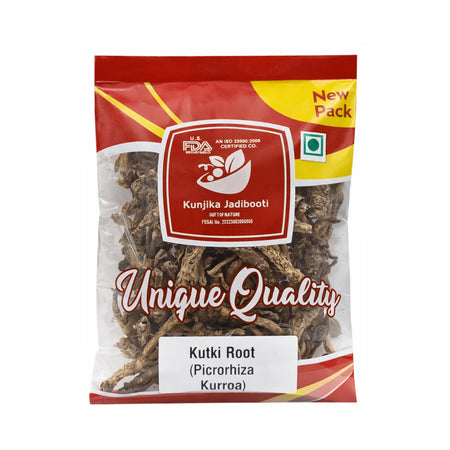 Kunjika Jadibooti Kutki Root - Katuki - katuka - Picrorrhiza Kurrora Dried Root 100 gm