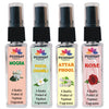 Pujahaat Mogra, Chameli, Attar Phool, Rose Set of 4 Perfume Attar Spray 8ml | itra/ittar Perfume | For Pooja/Personal Use