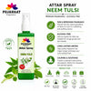 Neem Tulsi Attar Spray by Pujahaat | 100ml Non Alcoholic Spray | Religious Mist | Air Freshener, Room Mist, Fabric & Linen Spray | Perfect for Prayers Rooms, Living Room, sofas, curtains, car