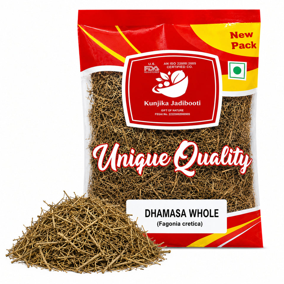 Kunjika Jadibooti Dhamasa - Desert Fagonia - Damasha - Raw Herbs -Dhamasha - Dhamaasa-Single Herbs - Jadi Booti - 100 gm