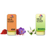 Kesar | Mogra Combo Premium Fragrance | Solid Attar for Men & Women | Alcohol Free | Strong lasting fragrance - Kesar, Mogra