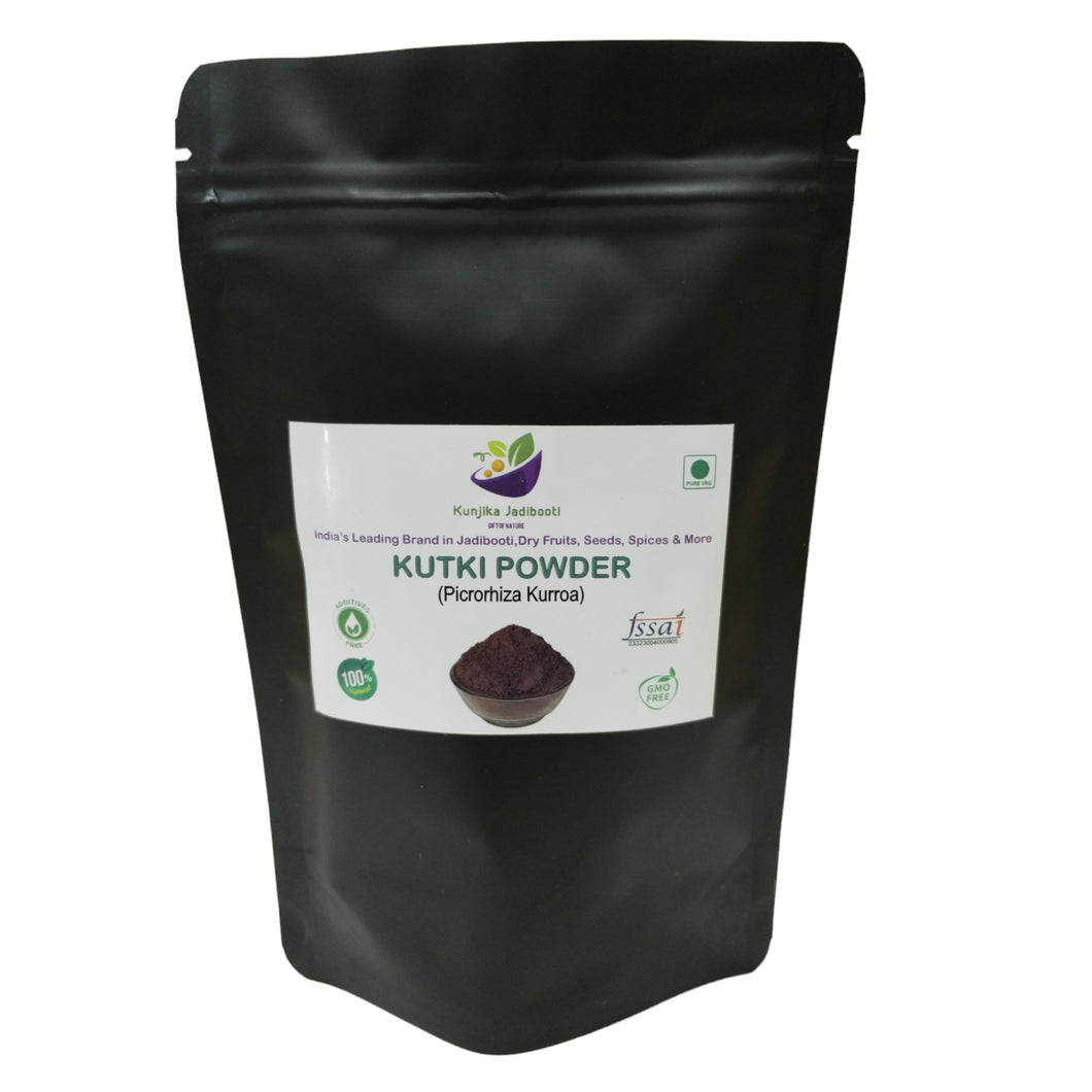 Kunjika Jadibooti Kutki Powder - Katuki - katuka - Picrorrhiza Kurrora powder 100 gm