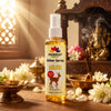 Kasturi | Musk Attar Spray by Pujahaat | 100ml Non Alcoholic Spray | Religious Mist | Air Freshener, Room Mist, Fabric & Linen Spray | Perfect for Prayers Rooms, Living Room, sofas, curtains, car