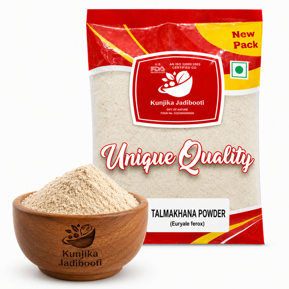 Kunjika Jadibooti Talmakhana | Taal Makhana | Kokilaksha Beej | Asteracantha Longifolia | Jadi Booti Powder - 100 gm
