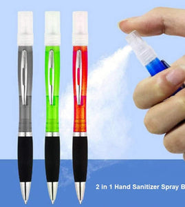 Portable Pen Sanitizer Spray Bottle Pen 10 ML Empty - Sanitizer Spray Pen Transparent, Refillable for Travel & Daily - halfrate.in