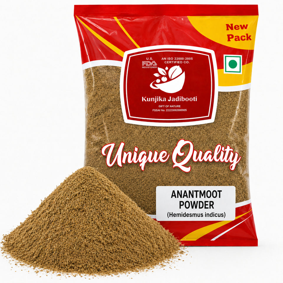 Kunjika Jadibooti Anantmool / Anantmul / Kapuri / Sariva / Sugandhipala / Upalsari / Uparsal / Nannari / Sogade Beru | Jadi Booti Powder - 100 gm