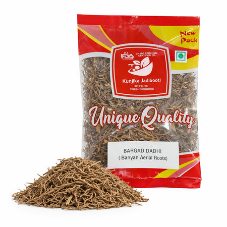 Kunjika Jadibooti Bargad Ki Dadhi - Bar Ki Dari - Badh Ki Dadhi - Banyan Aerial Roots - Pure & Natural | Jadi Booti Whole - 100 gm