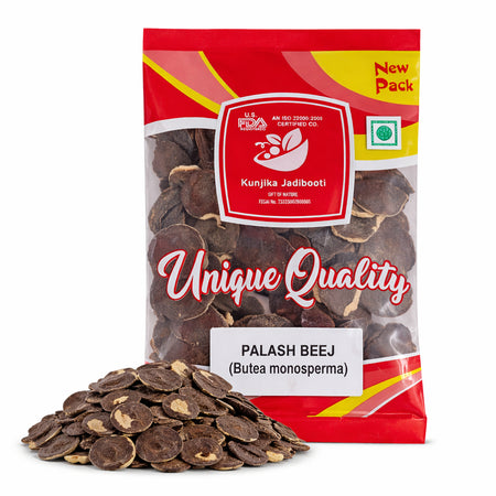 Kunjika Jadibooti Palash Beej - Palash Seeds - Tesu Beej - Bilas Papda - Butea Monosperma - 100 gm