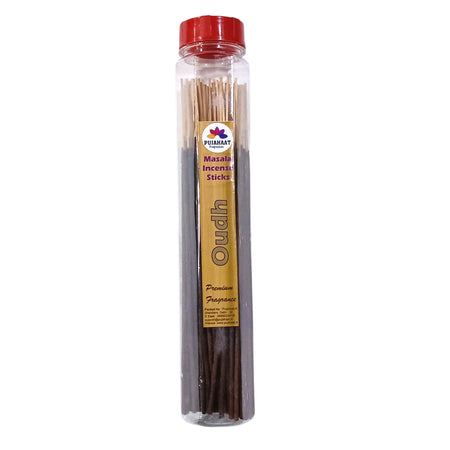 Pujahaat Premium Scented Incense Stick Masala Agarbatti | No Charcoal Incense Sticks, 100% Herbal Fragrance Agarbatti, 0% Sulphates - Oudh Fragrance