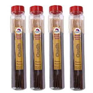 Pujahaat Premium Scented Incense Stick Masala Agarbatti | No Charcoal Incense Sticks, 100% Herbal Fragrance Agarbatti, 0% Sulphates - Oudh Fragrance