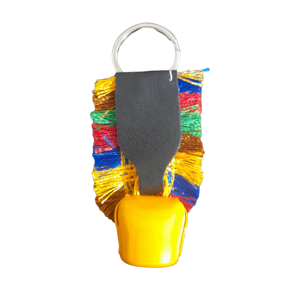 Cowbell Lucky Bell Keychain for bike, car, Home Key Chain 13 cm