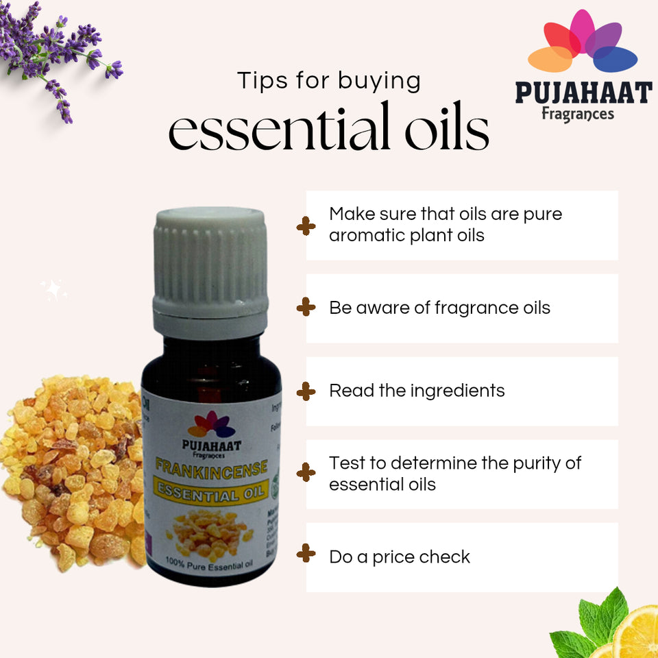 Pujahaat Frankincense Oil - Pure and Undiluted Frankincense Essential Oil for Skin Tightening, Fine Lines, and Aromatherapy Benefits - Ideal for face - Vegan & Cruelty free - 15 ml