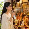 Kachha Bela Attar Spray by Pujahaat | 100ml Non Alcoholic Spray | Religious Mist | Air Freshener, Room Mist, Fabric & Linen Spray | Perfect for Prayers Rooms, Living Room, sofas, curtains, car