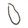 Tiger eye Crystal Round Beads Necklace 15 Inches 8mm Beads Semi precious Mala