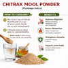 Kunjika Jadibooti Chitrak Mool Powder - Chitrak Jadd - Chita Jadd - Plumbago Indica - Plumbago zeylanica Powder- 100 gm